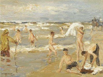 Garçons se baignant - Max Liebermann